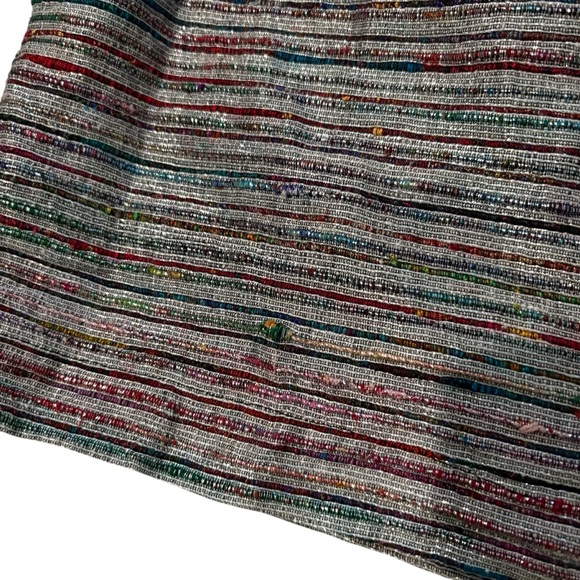 EIGHT SIXTY Metallic Holiday Party Silk Blend Mini Skirt - Picture 14 of 14